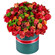 композиция из роз и хризантем в шляпной коробке. Мурманск