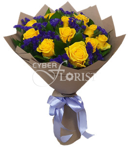 букет из желтых роз