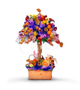 букет из конфет