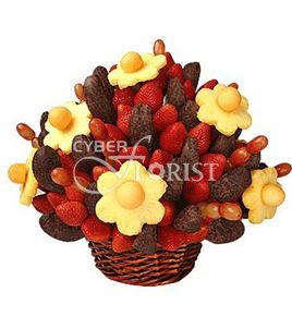 фруктовый букет из клубники