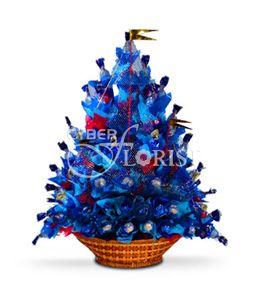 корабль из конфет