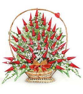 сладкий букет из конфет