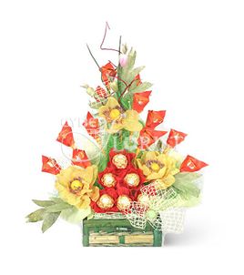 букет из конфет ferrero rocher