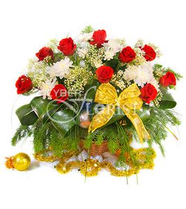 Праздничная. Шумное веселье, прекрасное настроение..одним словом, дух праздника, заключенный в этой корзине. С Новым Годом!