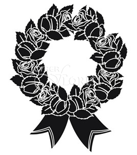 Похоронный венок из цветов