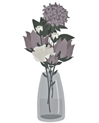 

Траурная композиция в вазе (выбор флориста)